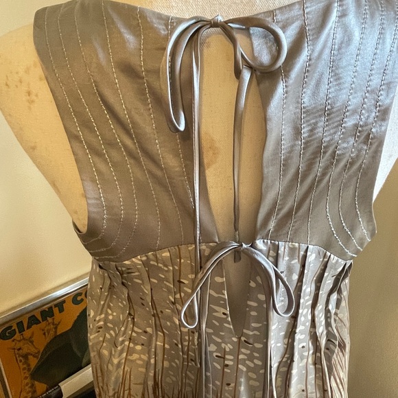 Like new GORGEOUS SILK Calypso St. Barths Pleated Shift Dress - Picture 4 of 6